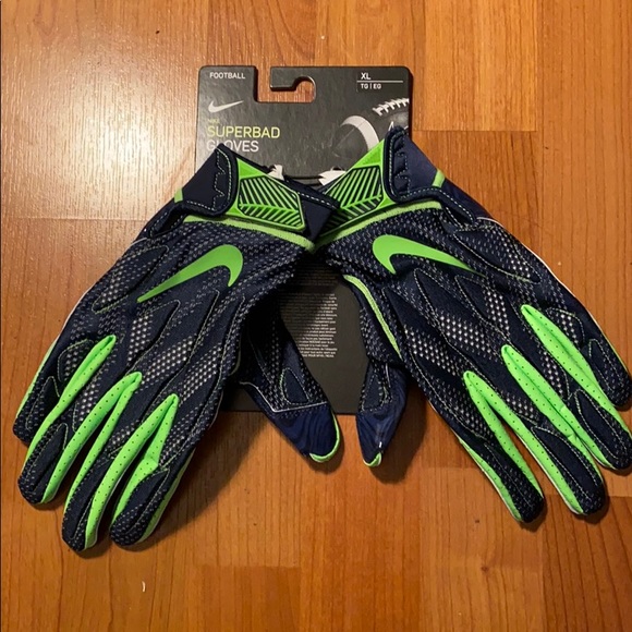 nike seahawks football gloves